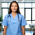 American Dream - High Salary Focus**

"A professional nurse in a modern, fully clothed medical uniform, standing confidently in a bright, bustling US hospital, appropriate attire, safe for work, perfect anatomy, correct proportions, professional medical photography, high quality, clean background, well-lit."

**